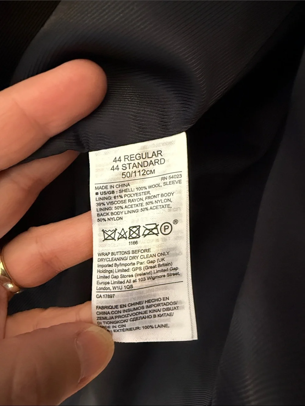 Banana Republic Men's Blue Two-Button Sport Coat